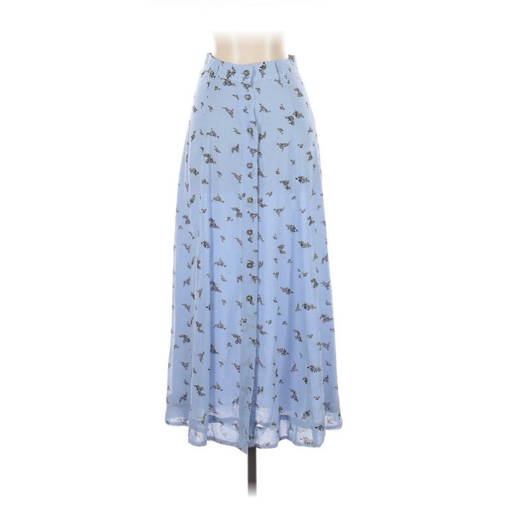 Ganni Printed Georgette Skirt